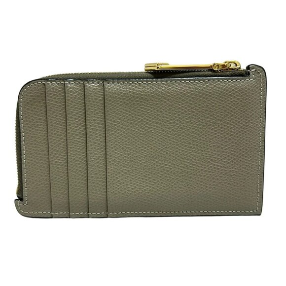 FENDI FF Diamond Card Case Gray Leather - Card Case 357-051925 - Picture 2 of 5